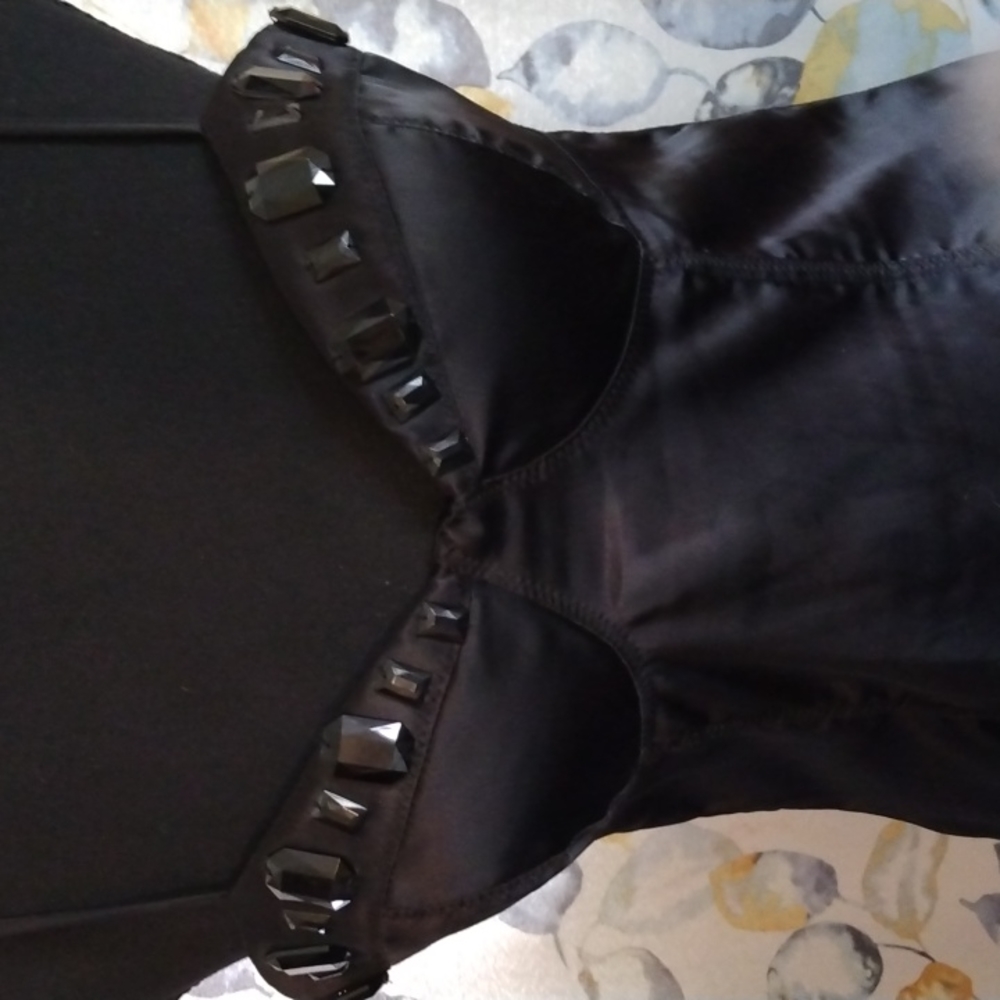 Forever 21 black silk dress